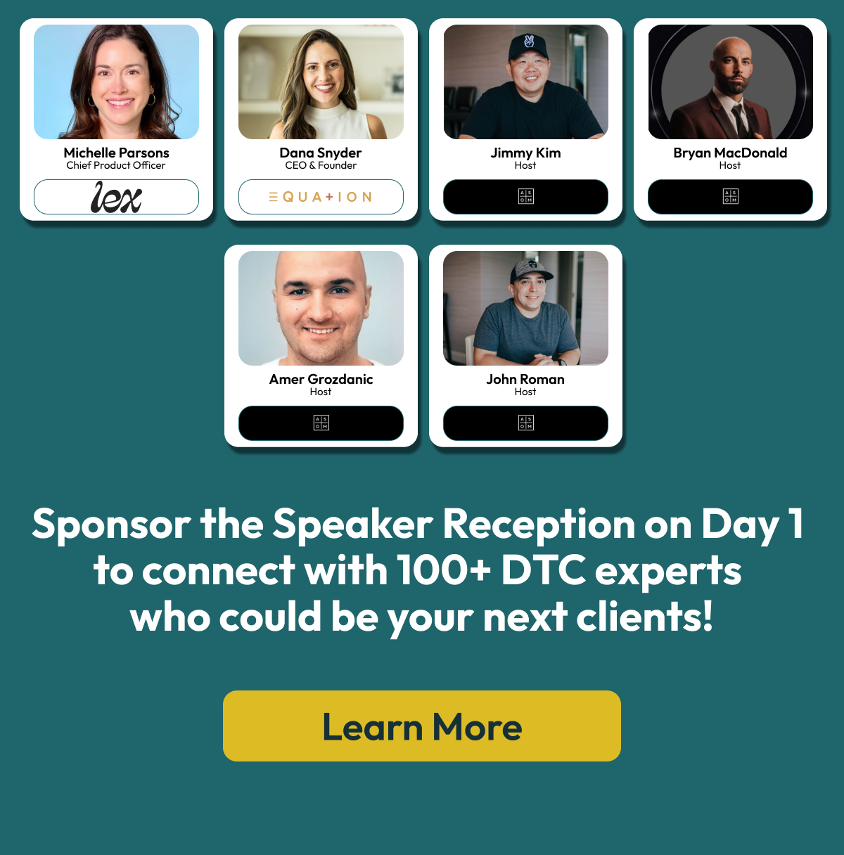 Connect with 100+ DTC experts