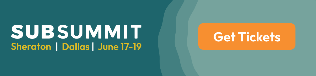 New SubSummit Sponsors Announced