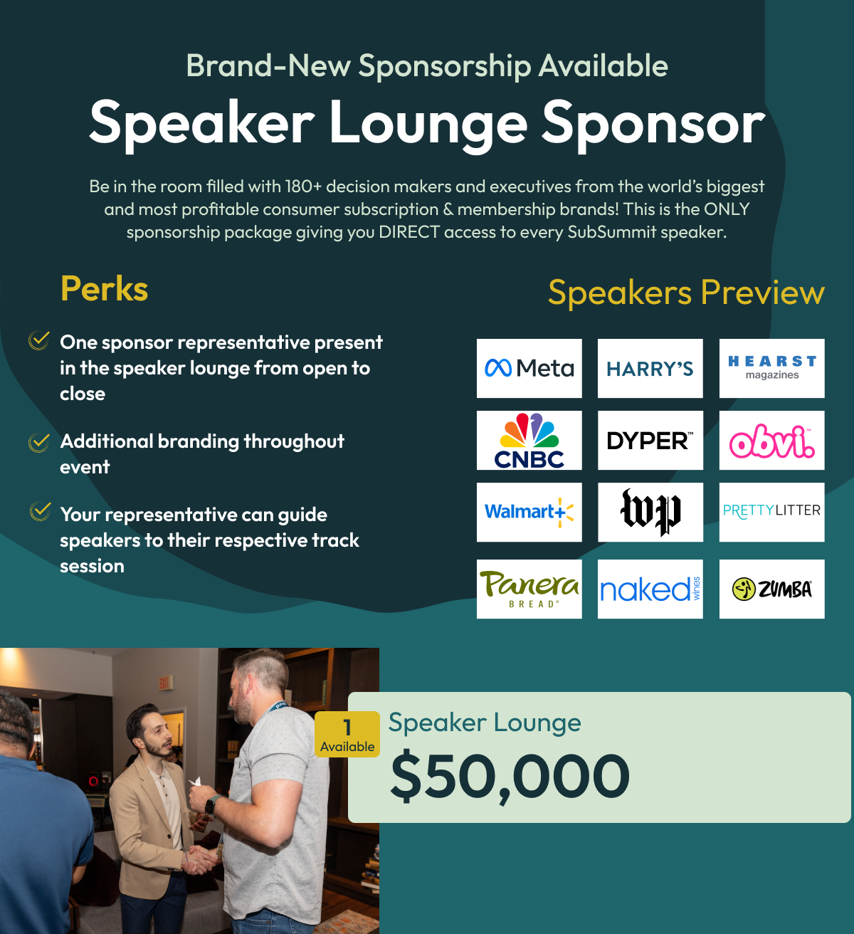 Speaker Lounge Sponsorship